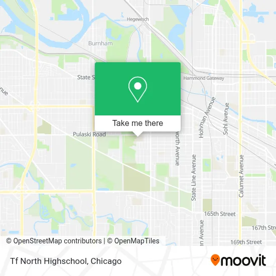 Tf North Highschool map