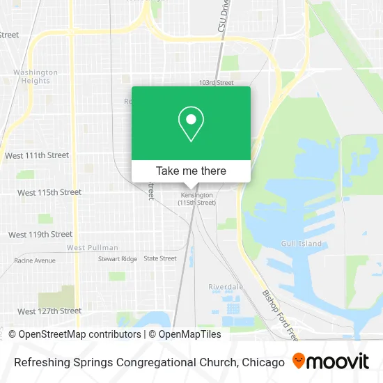 Refreshing Springs Congregational Church map