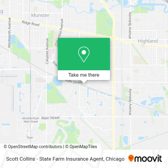 Scott Collins - State Farm Insurance Agent map