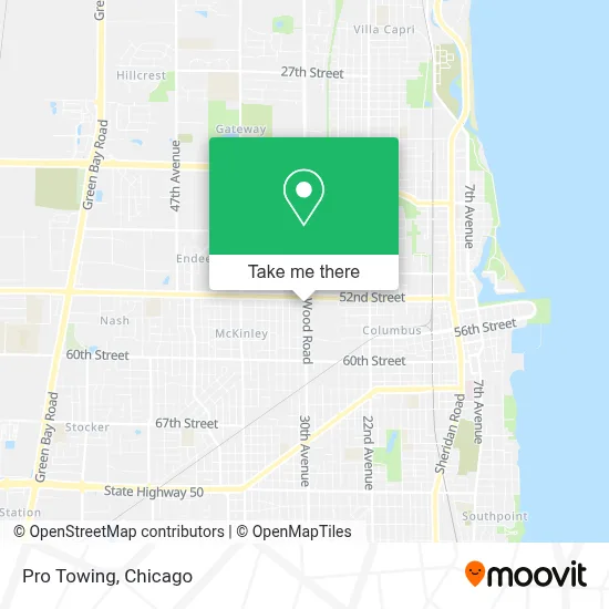 Pro Towing map