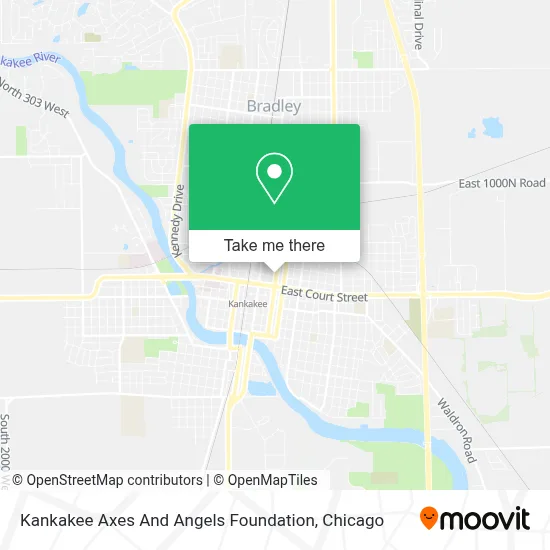 Kankakee Axes And Angels Foundation map