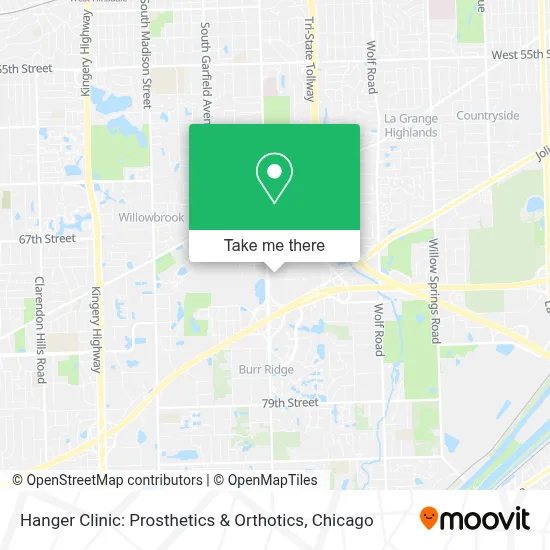 Hanger Clinic: Prosthetics & Orthotics map