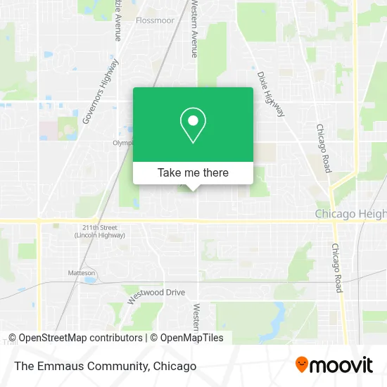 The Emmaus Community map