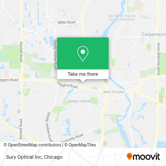 Sury Optical Inc map