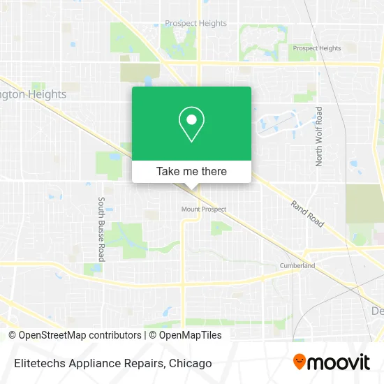 Elitetechs Appliance Repairs map