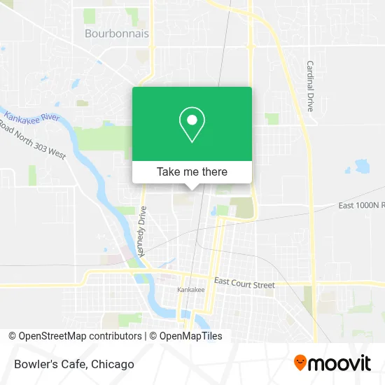 Bowler's Cafe map