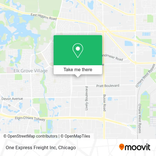 One Express Freight Inc map