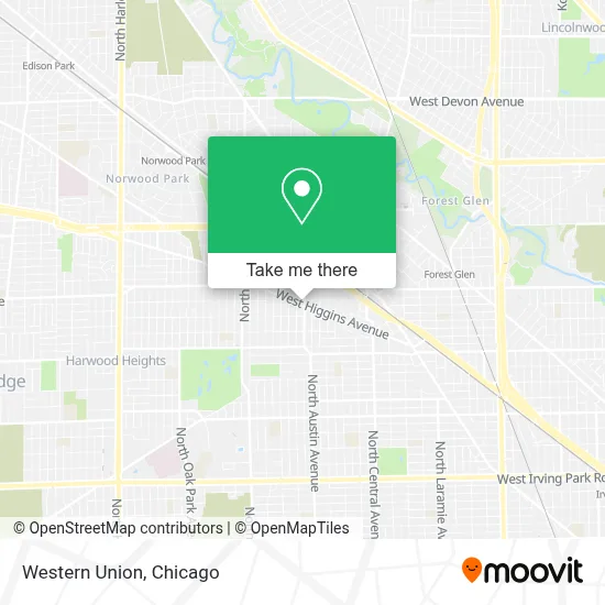 Western Union map