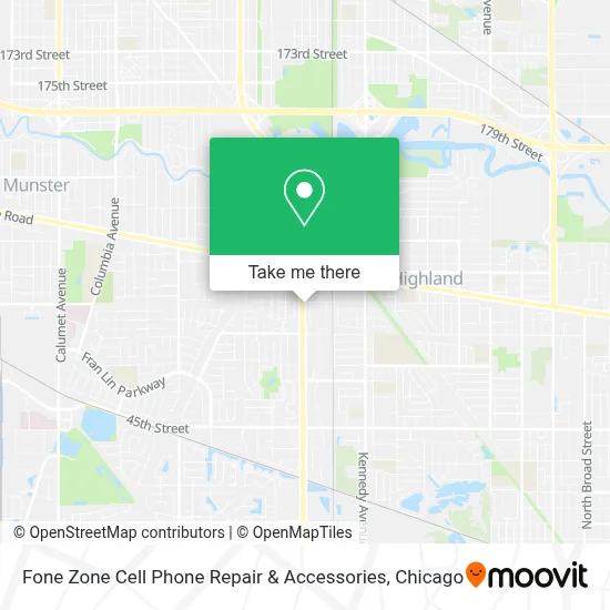 Fone Zone Cell Phone Repair & Accessories map