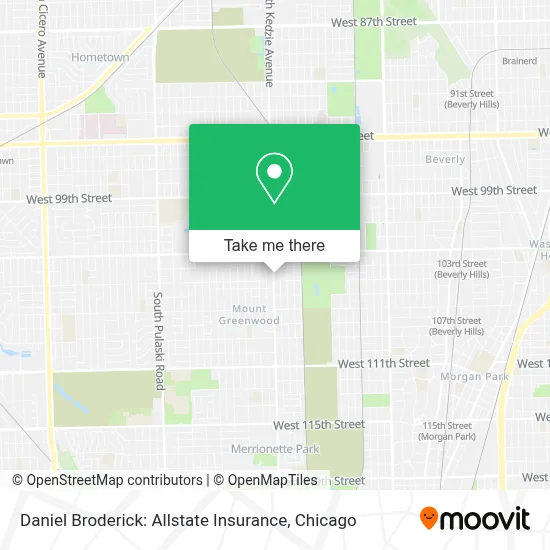 Daniel Broderick: Allstate Insurance map