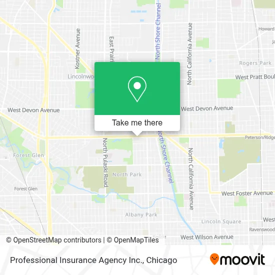 Professional Insurance Agency Inc. map
