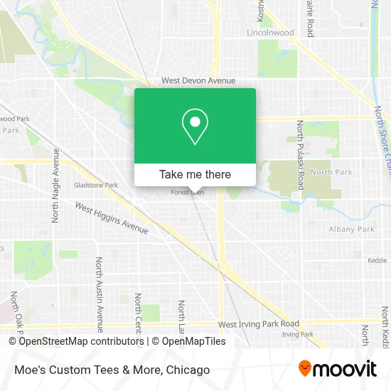 Moe's Custom Tees & More map