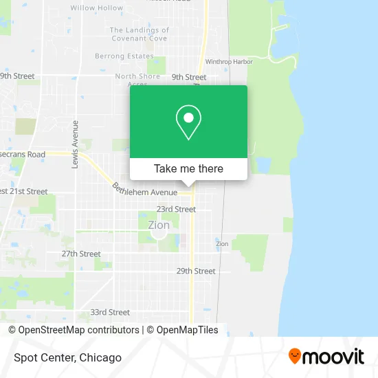 Spot Center map