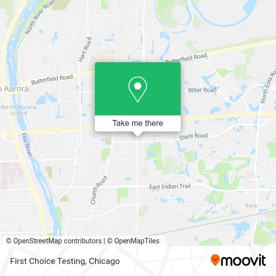 First Choice Testing map