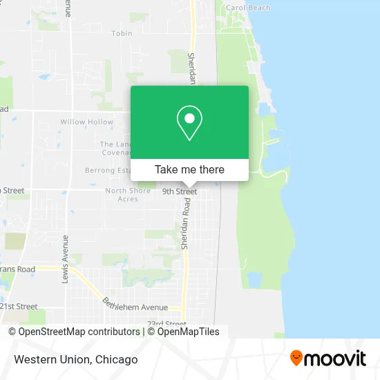 Western Union map