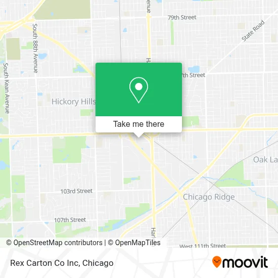Rex Carton Co Inc map