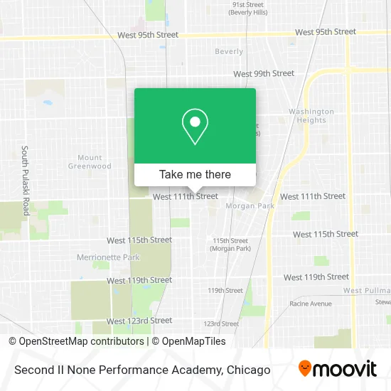 Second II None Performance Academy map