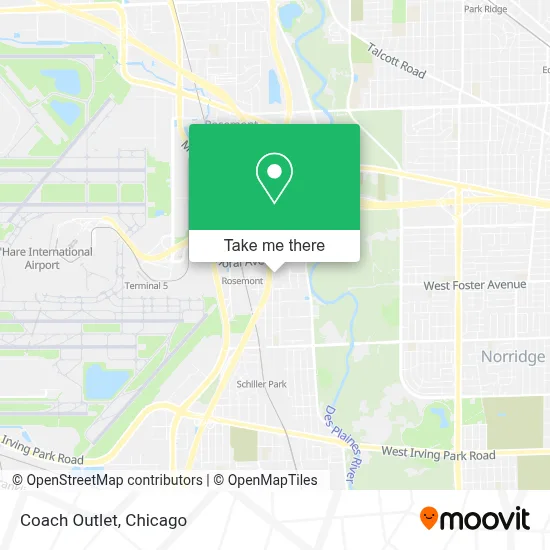 Coach Outlet map