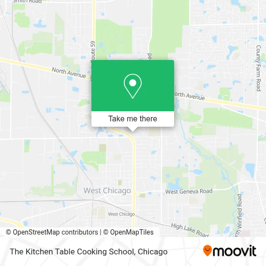 The Kitchen Table Cooking School map