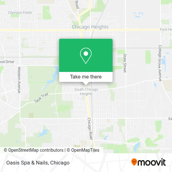 Oasis Spa & Nails map