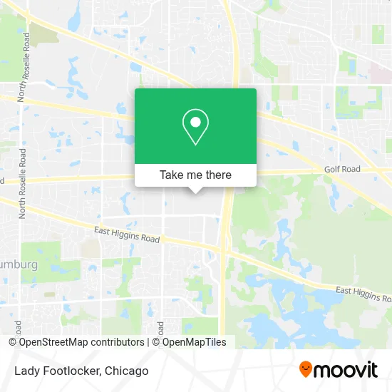 Lady Footlocker map