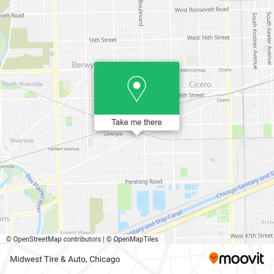 Midwest Tire & Auto map