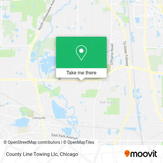 County Line Towing Llc map