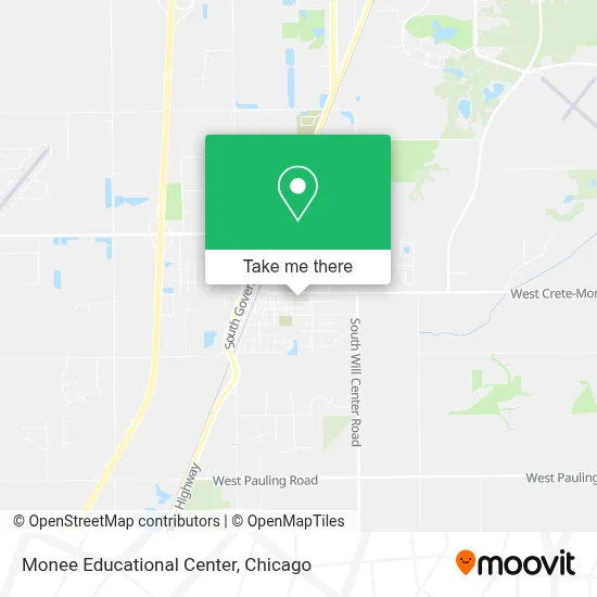 Monee Educational Center map