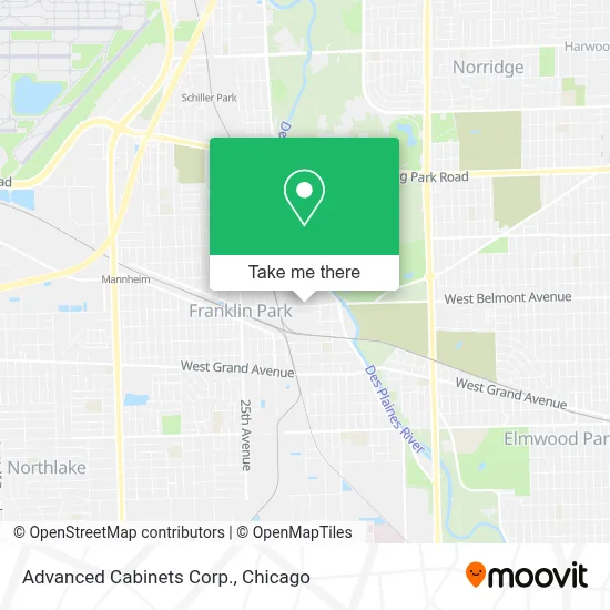 Advanced Cabinets Corp. map