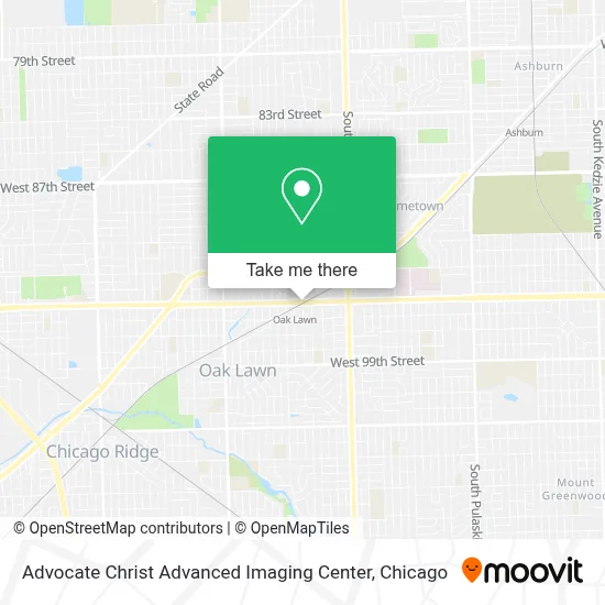 Advocate Christ Advanced Imaging Center map