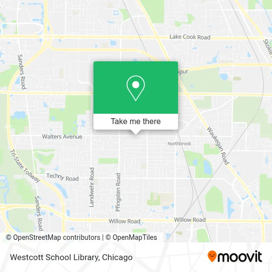 Westcott School Library map
