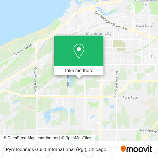 Pyrotechnics Guild International (Pgi) map