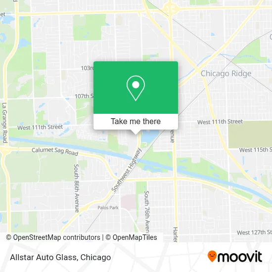 Allstar Auto Glass map
