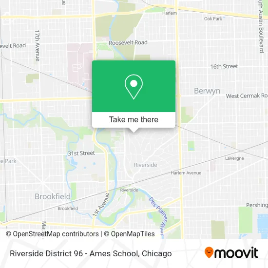 Riverside District 96 - Ames School map