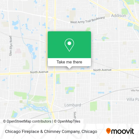 Chicago Fireplace & Chimney Company map