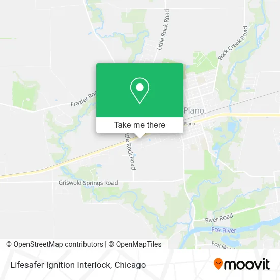 Lifesafer Ignition Interlock map