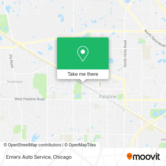 Ernie's Auto Service map
