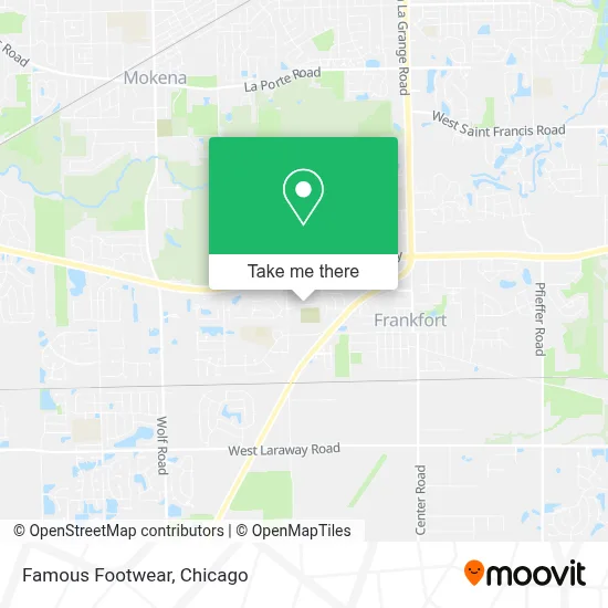 Famous Footwear map