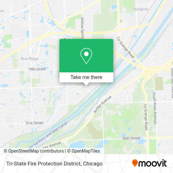 Tri-State Fire Protection District map
