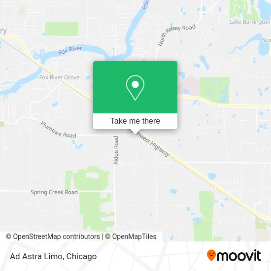 Ad Astra Limo map