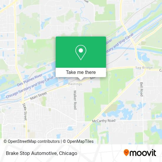 Brake Stop Automotive map