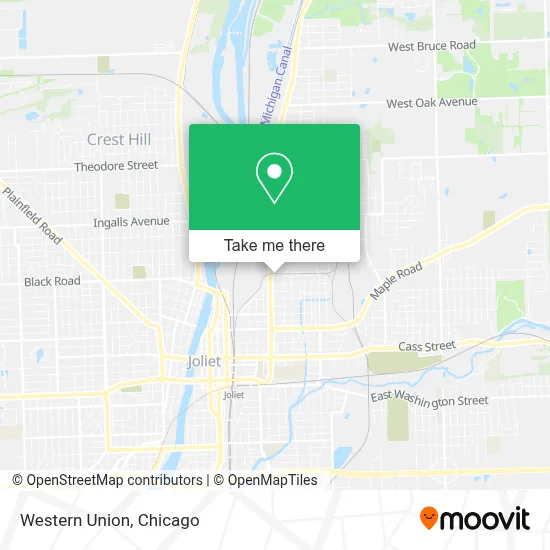 Western Union map