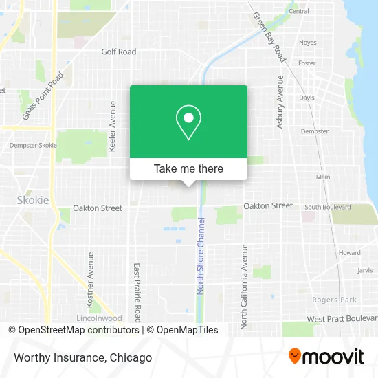 Worthy Insurance map