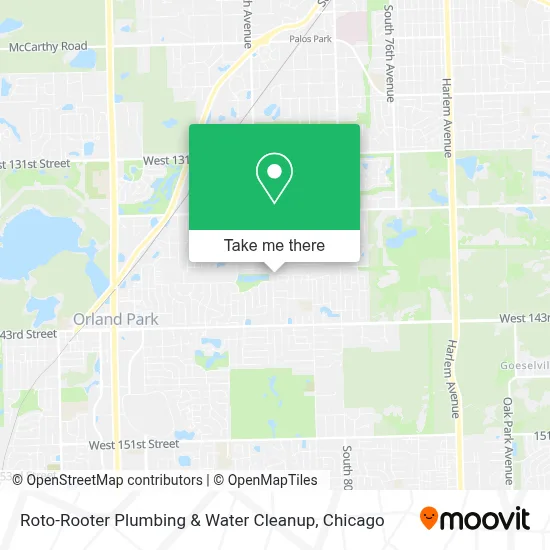 Roto-Rooter Plumbing & Water Cleanup map