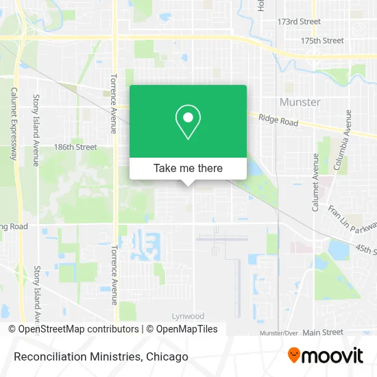 Reconciliation Ministries map
