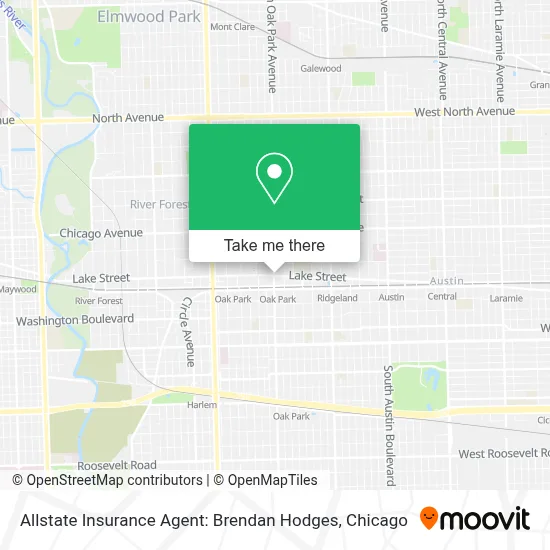 Allstate Insurance Agent: Brendan Hodges map