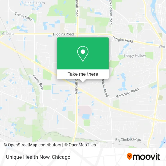 Unique Health Now map