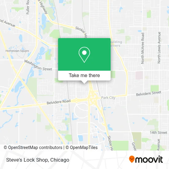 Steve's Lock Shop map