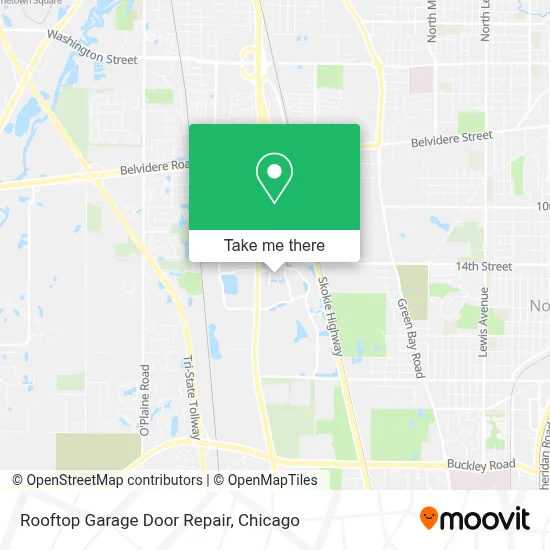 Rooftop Garage Door Repair map