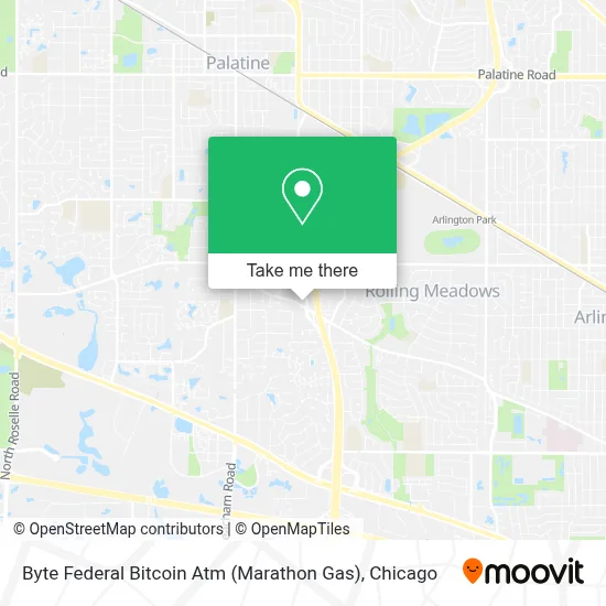 Byte Federal Bitcoin Atm (Marathon Gas) map